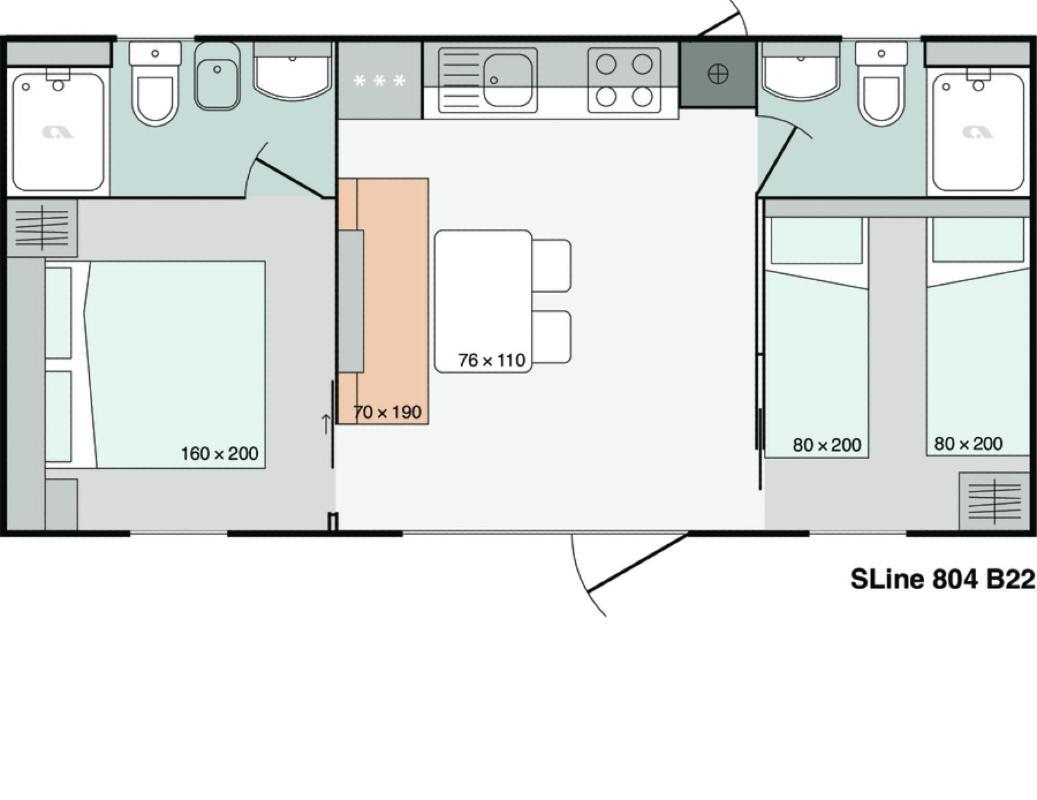 Mobile Homes Dololego - Drage Baška Voda Extérieur photo